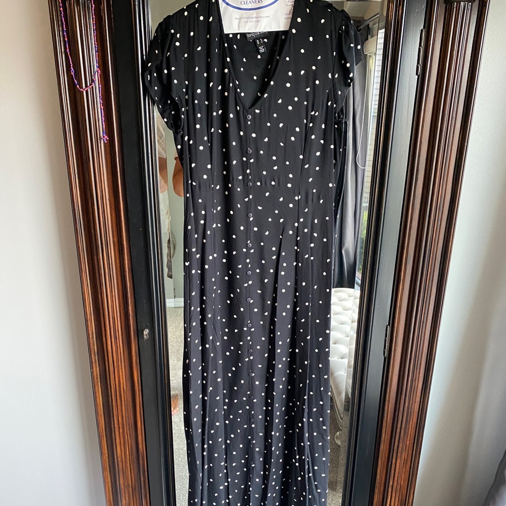 Polka Dot Maxi Dress